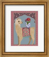 Framed Llama Chinoiserie 3
