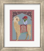 Framed Llama Chinoiserie 3