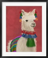 Framed Llama Traditional 1, Portrait