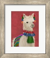 Framed Llama Traditional 1, Portrait