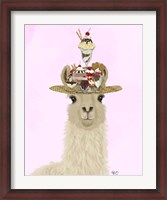 Framed Llama Ice Cream Hat