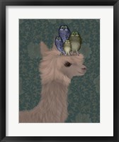 Framed Llama Owls, Portrait