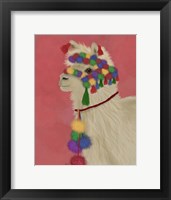 Framed Llama Traditional 2, Portrait