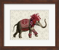 Framed Niraj Elephant, Red
