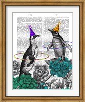 Framed Party Penguins Book Print