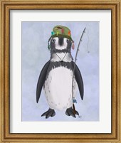 Framed Penguin Fishing