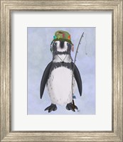 Framed Penguin Fishing