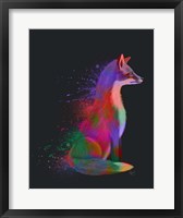 Framed Neon Fox