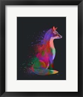 Framed Neon Fox