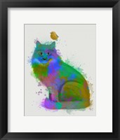 Framed Cat Rainbow Splash 12