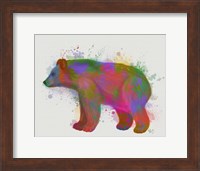 Framed Bear Rainbow Splash 2