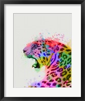 Framed Leopard Rainbow Splash 2