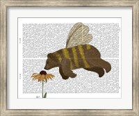 Framed Bear Bee Book Print