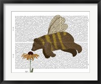 Framed Bear Bee Book Print