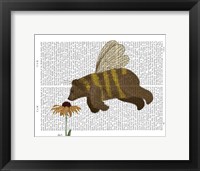 Framed Bear Bee Book Print