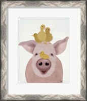 Framed Pig and Ducklings