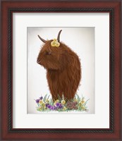 Framed Highland Cow, Pansy