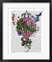 Framed Bird Balloon 1 Book Print