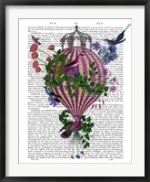 Framed Bird Balloon 1 Book Print