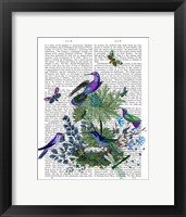 Framed Tropical Birds Nest 1 Book Print