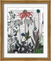 Framed Wildflower Bloom, Ostrich Book Print