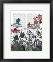Framed Wildflower Bloom, Rabbit Book Print