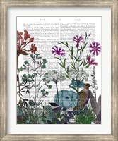 Framed Wildflower Bloom, Partridge Book Print