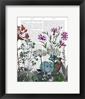 Framed Wildflower Bloom, Partridge Book Print