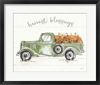 Framed Modern Farmhouse VIII Green Truck