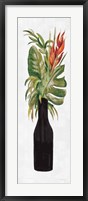 Tropical Lush II on White Framed Print