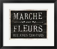 Framed Fleurs Sign II