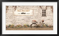 Framed Fall Market with Bike