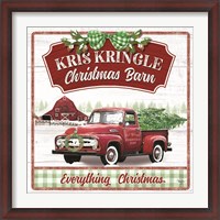 Framed Kris Kringle Christmas Barn