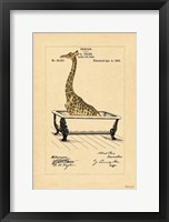 Framed Giraffe in Tub