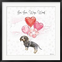 Framed Paws of Love V Pink