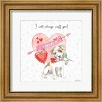 Framed Paws of Love II Pink
