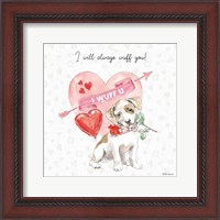 Framed Paws of Love II Pink