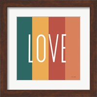 Framed Love Rainbow Retro