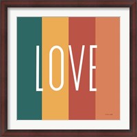 Framed Love Rainbow Retro