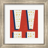 Framed 'Punctuated Square I Bright' border=