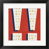 Framed Punctuated Square I Bright