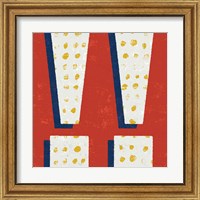 Framed 'Punctuated Square I Bright' border=