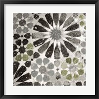 Framed Alhambra Tile III Gray Green