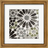 Framed Alhambra Tile III Gray Green