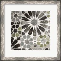Framed Alhambra Tile III Gray Green