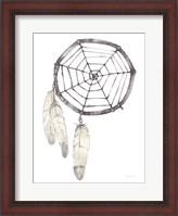 Framed Dream Catcher Follow Your Dreams Neutral Crop