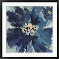 Framed Inky Floral III Cool