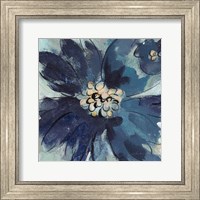 Framed Inky Floral III Cool