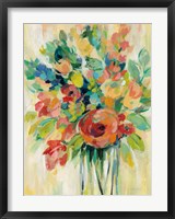 Framed Earthy Colors Bouquet I