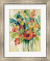Framed Earthy Colors Bouquet I